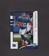 2018 Panini Rookies & Stars - Rookies Saquon Barkley #102 RC ROOKIE CARD. rookie card picture