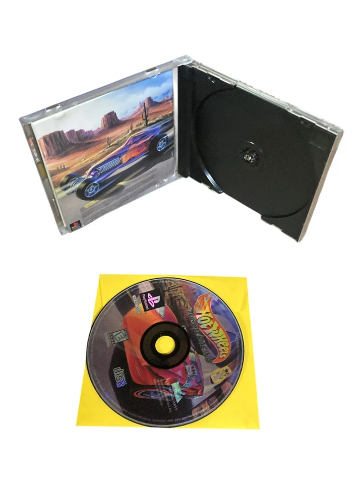 Sony PlayStation 1 PS1 CIB COMPLETE TESTED Hot Wheels: Turbo Racing BL CF - Image 2 of 3