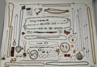 Lot of Vintage Costume Jewelry Gold Tone Silver Tone Earrings Bracelets Necklace