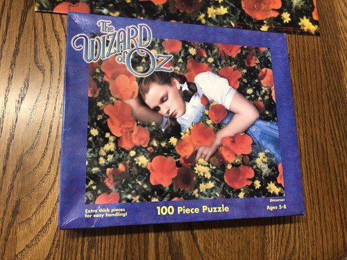 THE WIZARD OF OZ 100 PIECE PUZZLE DOROTHY BED OF FLOWERS 1999 PRESSMAN COMPLETE - Picture 4 of 7