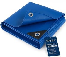 Blue Waterproof Tarpaulin Heavy Duty Tarp Sheet UV Resistant Outdoor Cover New