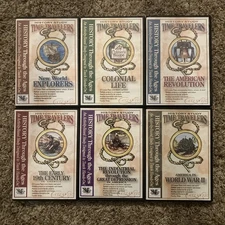 Lot of 6 History Study Time Travelers DVDs Historical Lesson Plans Homeschool 