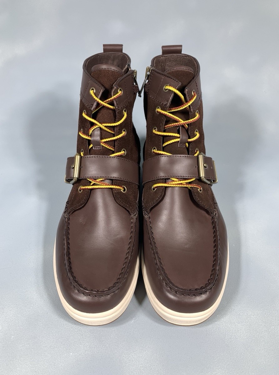 Polo Ralph Lauren Ranger Sneaker Boots Brown Leather Suede  display picture 2