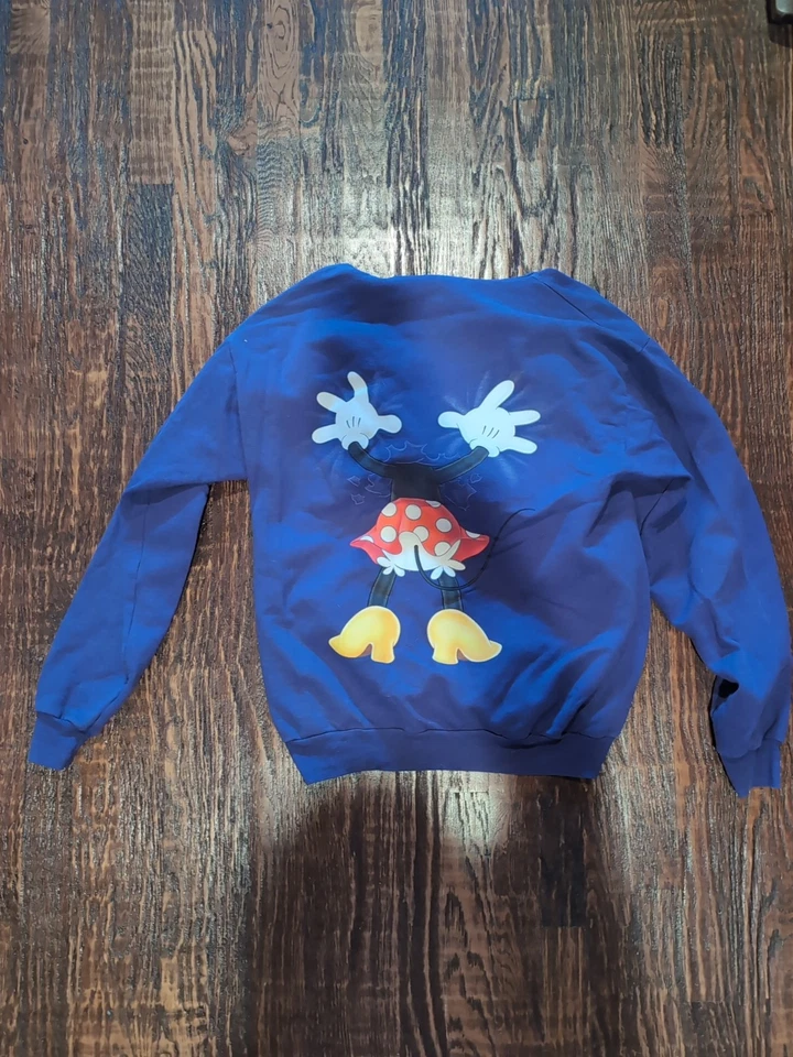 Sudadera Suéter Walt Disney World Para Mujer Naranja Minnie Mouse Talla M Foto 2 de 4