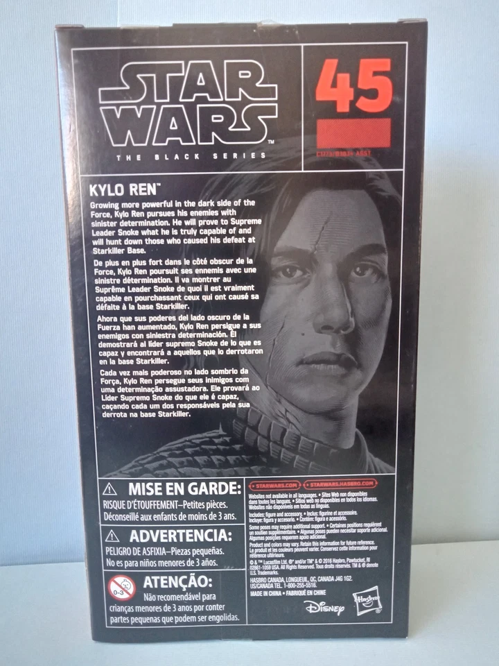 Star Wars figure Kylo Ren Last Jedi Black Series 6" #45 - Imagen 4 de 4