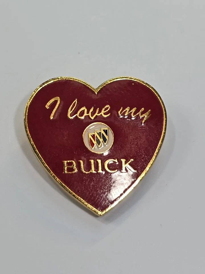I Love My Buick Tie Tack Lapel Pin Red Heart - Image 2 of 4