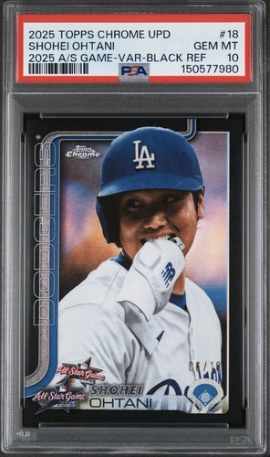 Shohei Ohtani [Black] #ASGC-18 2025 Topps Chrome Update All-Star Game card