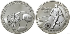 POLAND, 10 Złotych 2006 PROOF,  FIFA World Cup – Germany,  0.4205 oz ASW 32 mm