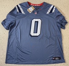 Nike Christian Gonzalez New England Patriots Rivalries Limited FUSE Jersey 2XL