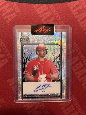 2023 Leaf Metal Christian Encarnacion-Strand Thrillerz 1/1 Pre-prod Auto Reds