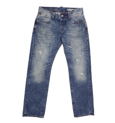 Tommy Hilfiger Denim Jeans Rogar Regular W33 L32 Casual Destroyed Blau Washed 