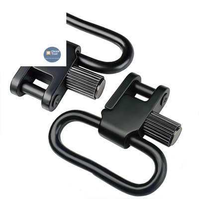 HZMM 2 Pcs QD Sling Swivel Mount, 1.25 Inch Mounts, Quick Detach Black