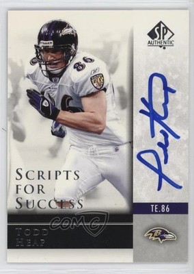 2004 SP Authentic Scripts for Success Todd Heap #SS-HE Auto 0jd0