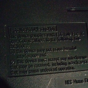 NEC TURBO GRAFX 16 Black Console & Controller With Legendary Axe + tv connector 