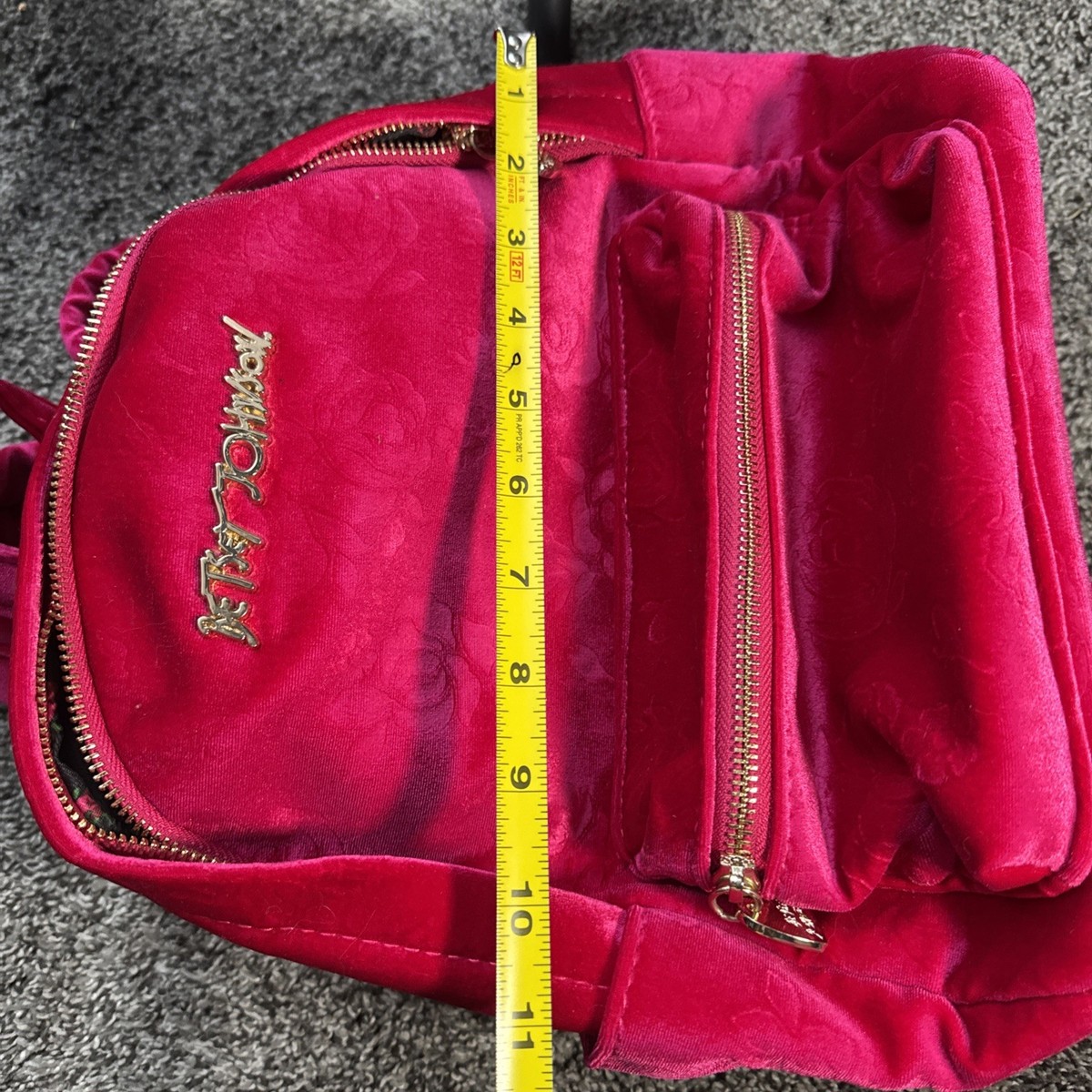 Betsey Johnson Hot Pink “Head of the Class” Rose Pattern  display picture 2