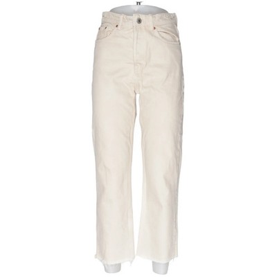 Zara, Jeans, Größe: 36, Beige, Baumwolle, Einfarbig, Denim, Damen #kUM