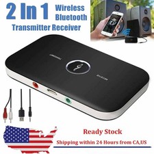 Wireless Bluetooth Receiver AUX Audio Stereo Music 3.5mm For Home Car Adapter