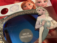 NEW Disney Frozen Plastic Frame 100 UVA/UVB Sunglasses Figure on glasses