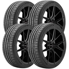 (qty 4) 205/45zr16 Continental Extreme Contact Sport 02 83w Xl Black Wall Tires