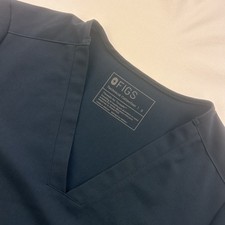 Figs Technical Collection Women Solid Blue-Grey Short Sleeve Top Scrubs S NWoT