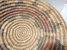 13.5"d VINTAGE NAVAJO / SAN JUAN PAIUTE INDIAN WEDDING BASKET BOWL - NICE COLOR