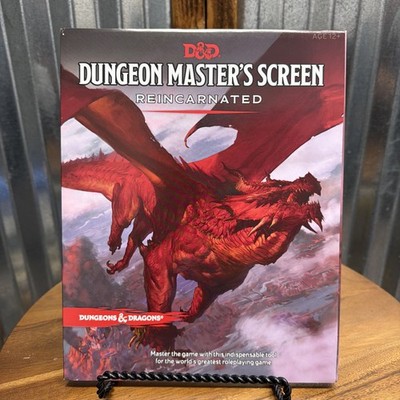 Dungeon Master's Screen Reincarnated by Dungeons & Dragons Fold Out New