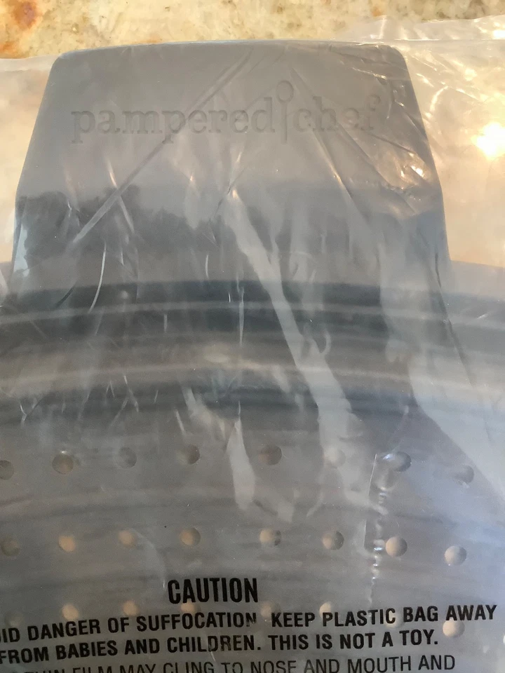 Colador colador de silicona plegable Pampered Chef nuevo #100431 Foto 3 de 3