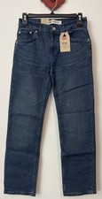 Levis 514 Boys 27x27 Regular Fit Straight Stretch Denim Blue Jeans NWT A2327