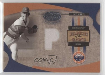 2005 Leaf Certified Materials Fabric of the Game Position 17/25 Don Sutton 06mc