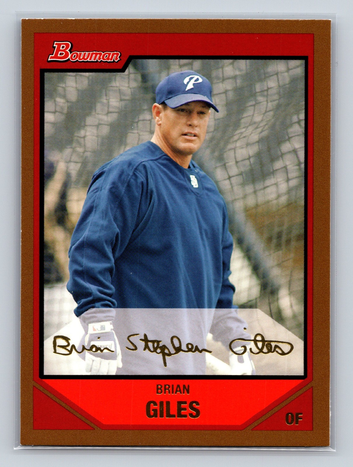 2007 Bowman #74 Brian Giles Gold