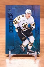 2023-24 Skybox Metal Universe Blue Spectrum Rookie #170 John Beecher - Boston