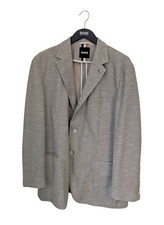 Men's HUGO BOSS Luxury Beige ITALIAN Jersey SPORTS Jacket Size *SLIM* 46R *VGC*