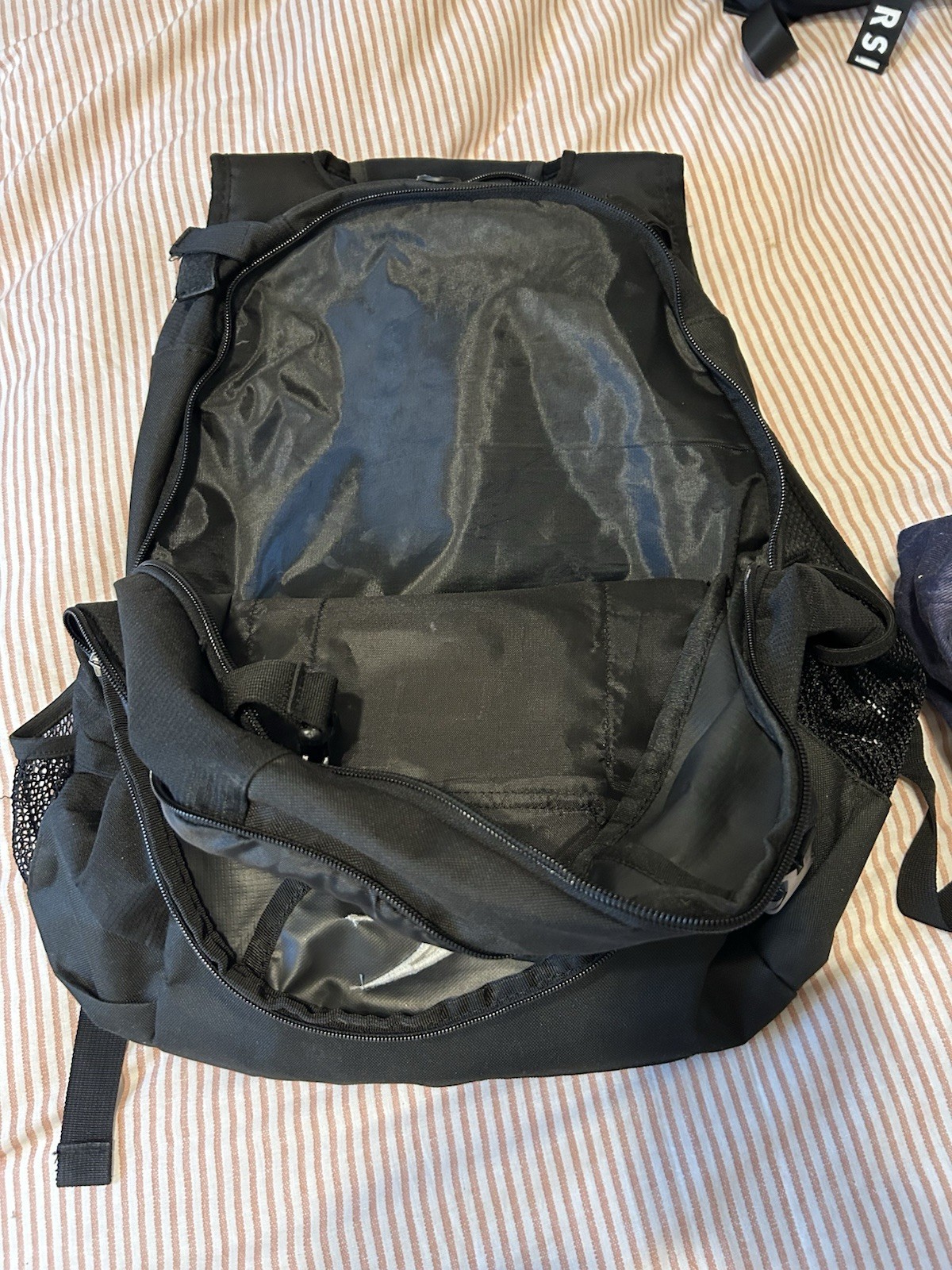 Score The YMCA Black Backpack Multiple Pockets Du… - image 4