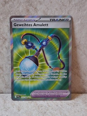 Geweihtes Amulett 122/094 PFL Fatale Flammen Full Art Pokémon Karte Deutsch NM