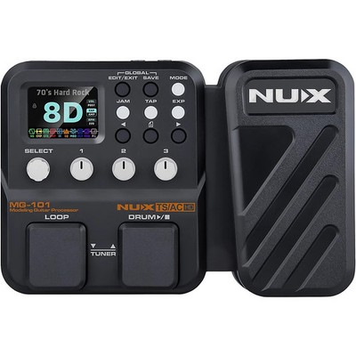 NUX MG101 MultiEffects and Amp Modeler Effects Pedal Black