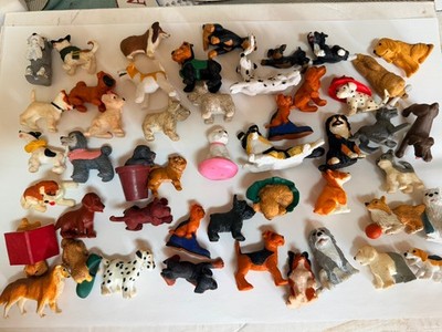 Vintage MEG 10s PVC Puppy in My Pocket Cat Dog Figures Littlest Pet Shop Lot ~48