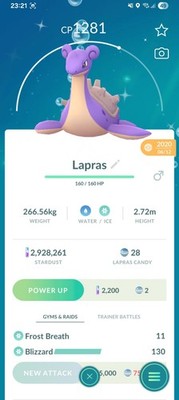 Shiny Lapras Pokemon Garantiert Glück ab 2020 Registriert oder 30 Tage