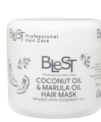 BleST Professional Hair Care Hair Mask, Coconut/Marula/Rosemary Oil, 500ml