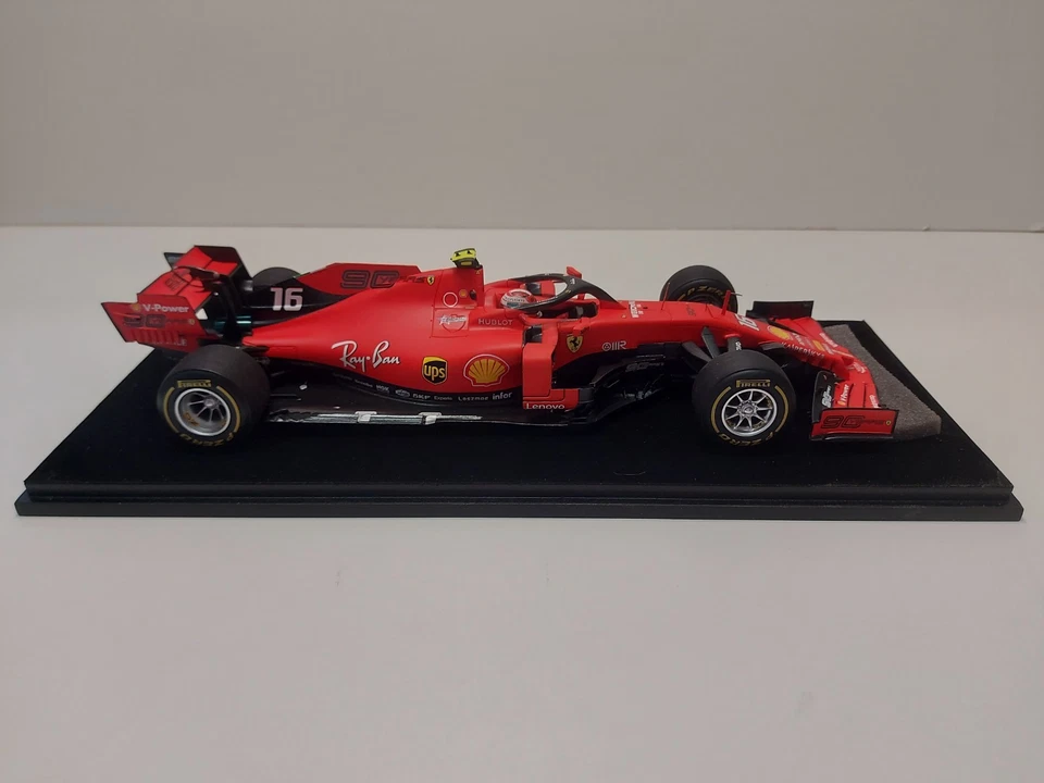 F1 Formula 1 Ferrari SF90 2019 Charles Leclerc Gp Belgio 2019 Looksmart 1:18 Box - Immagine 2 di 4