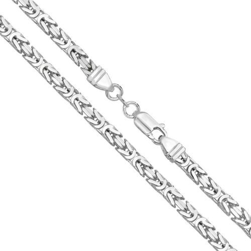 925 Sterling Silver 6mm Byzantine Chain - Picture 2 of 3