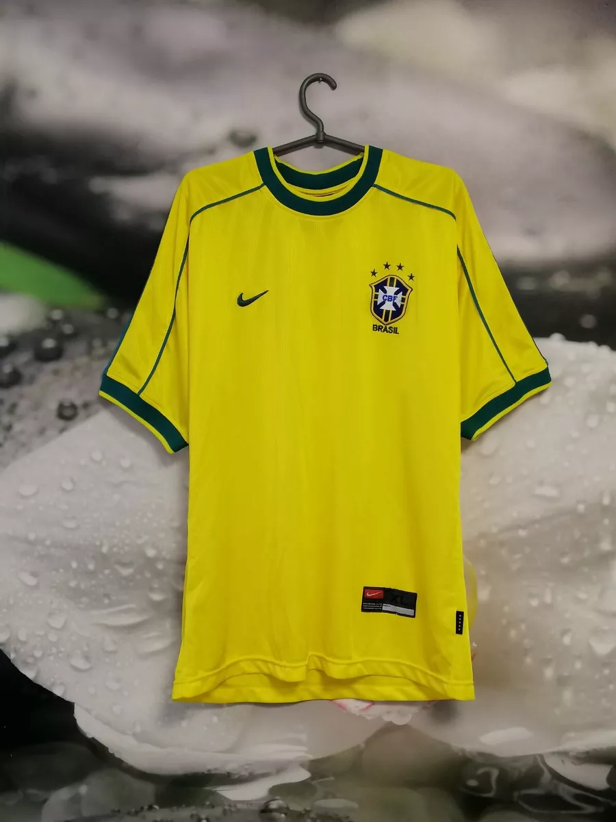 Brazil Brasil 1990's 2000's vintage home football shirt jersey Nike size XL