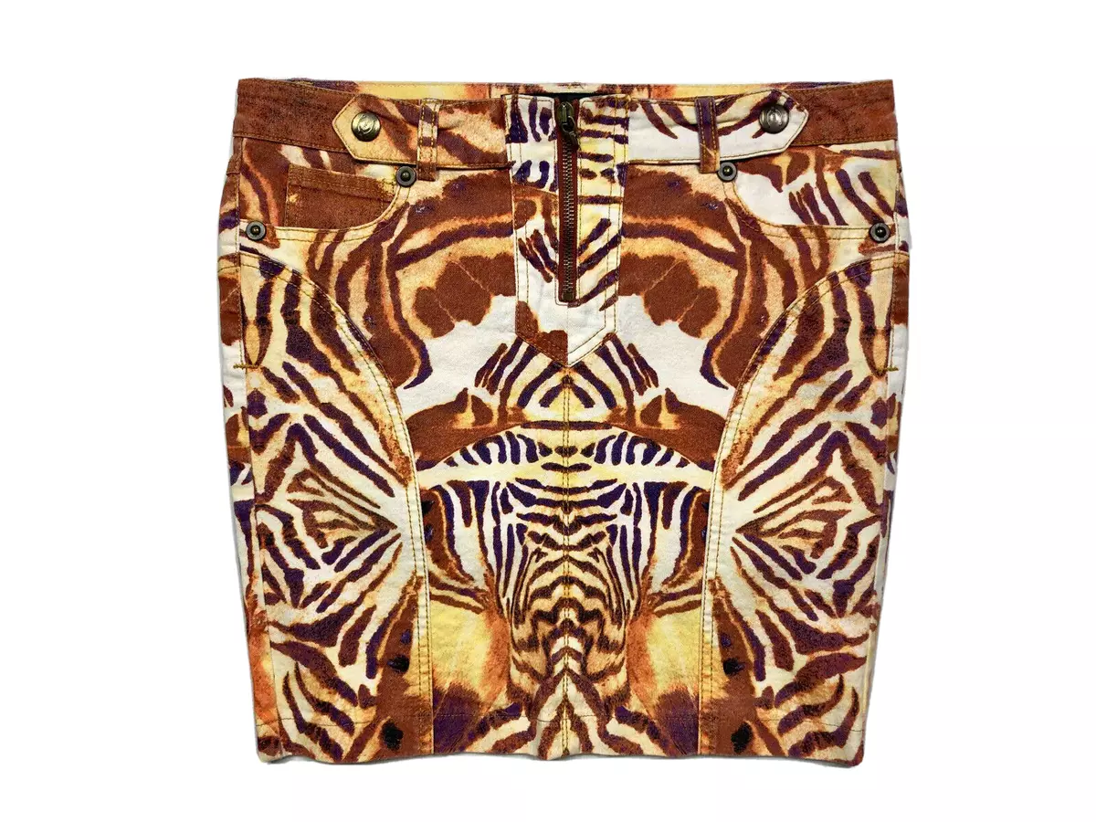 Gonna jeans hotsell leopardata