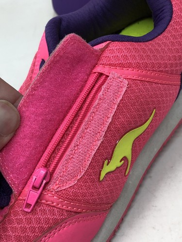KangaROOS Womens Athletic Sneakers Shoes Pink & Purple Zipper Pocket Sz 6 - Picture 5 of 10