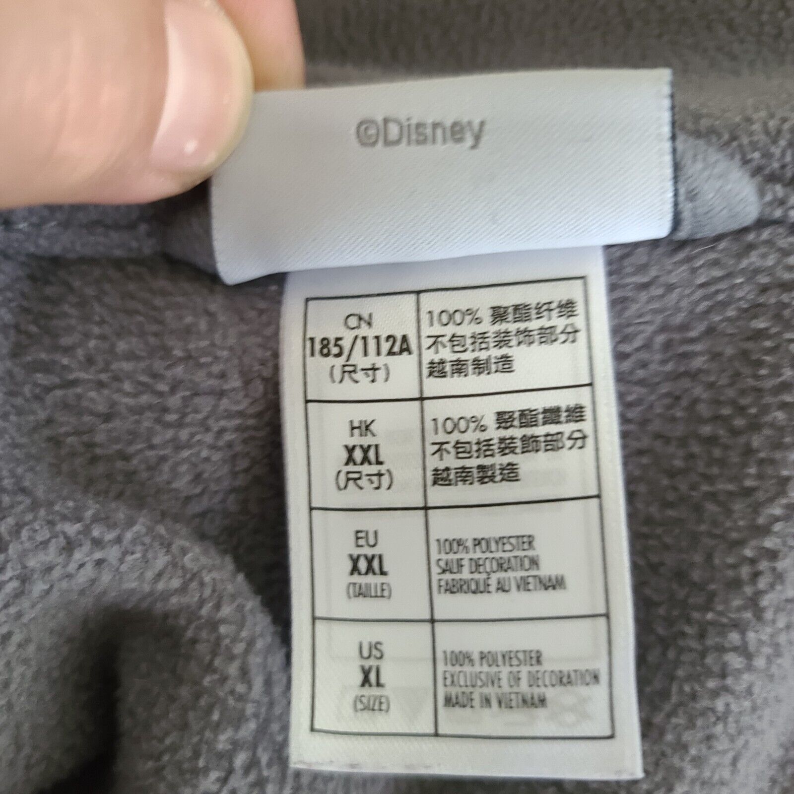 Disney Parks Fleece Disneyland Jacket Size XL zip… - image 7