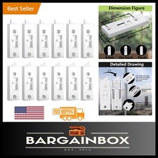 Durable Plastic Window Latch Locks - 12-Piece Tilt Latch Replacement Set