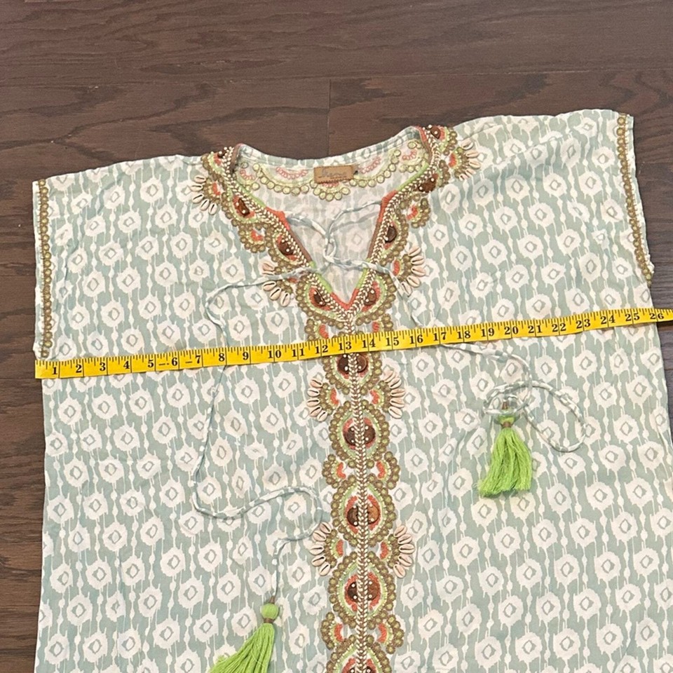 Skemo Short Embroidered Kaftan with Shell Details Size Medium eBay