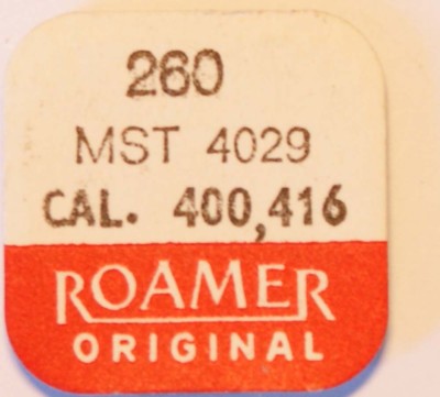 MST/ROAMER CAL. 351, 352, 364, 400, 401, 416 CHANGE WHEEL PART No. 260 ~NOS~