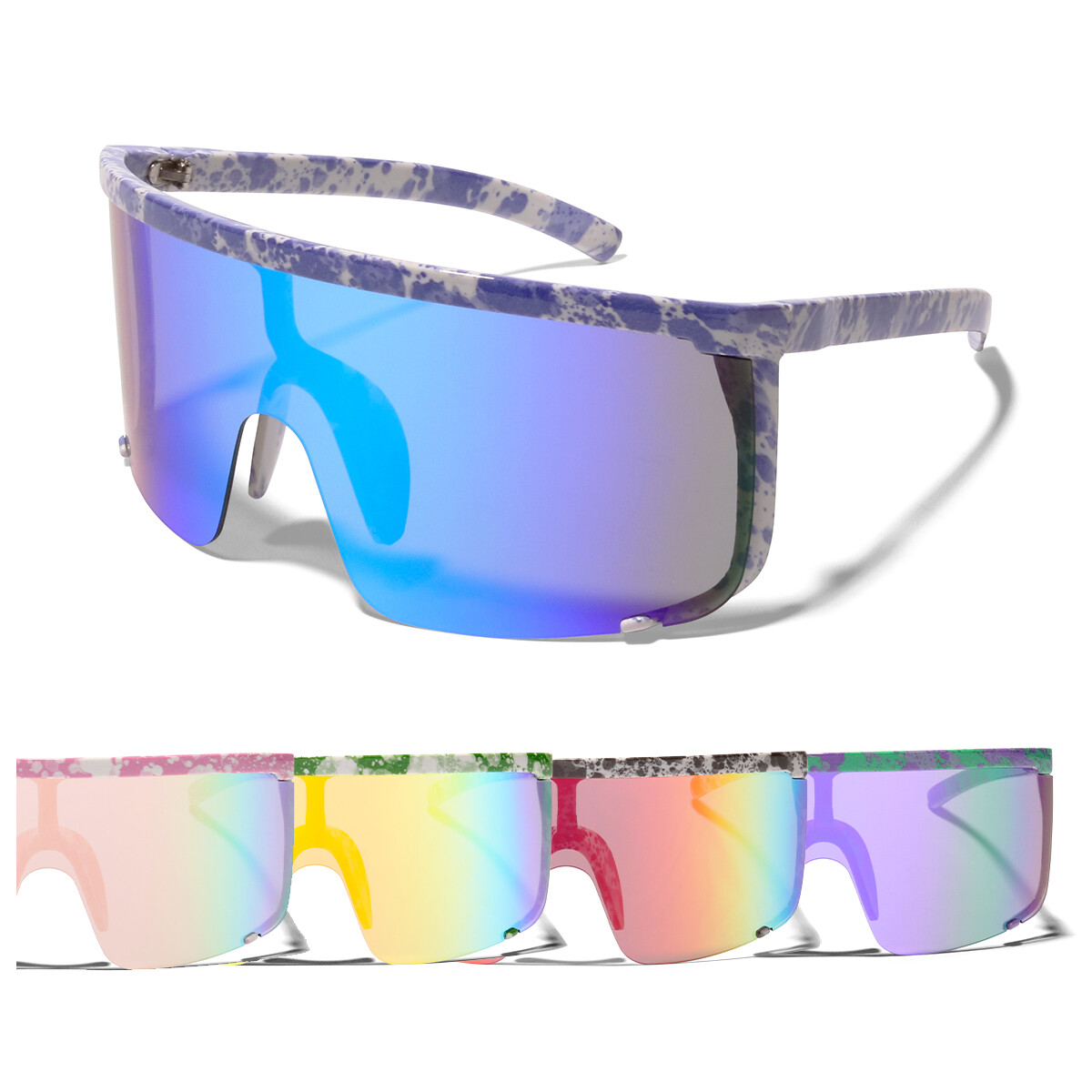 ShadyVEU Oversized XL Full Face Shield Retro 80
