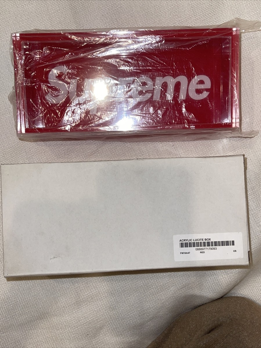 Supreme Acrylic Lucite Box FW16 Brand New Unopened Deadstock | eBay