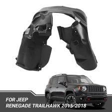 Passenger Side Black For 2015-2018 Jeep Renegade Right Inner Fender Liner